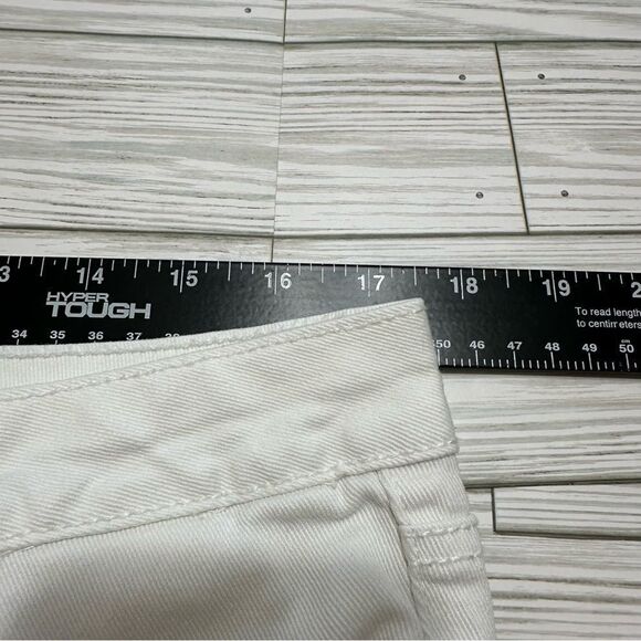 JESSICA SIMPSON FOREVER SKINNY CROP STRETCH WHITE JEANS 32 POCKETS - Picture 4 of 7